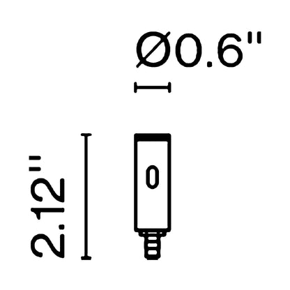 Ambrosia Steel Cable Suspension Anchor - line drawing.