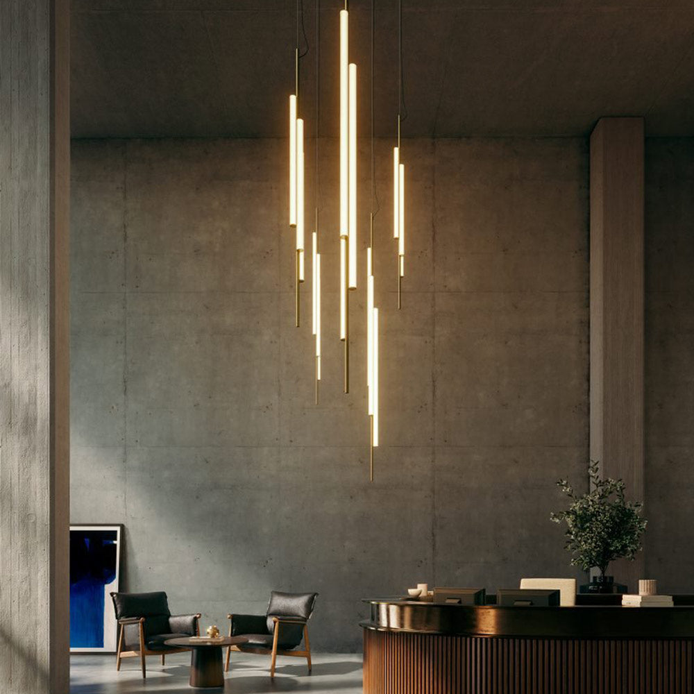 Ambrosia V LED Pendant Light in living room.