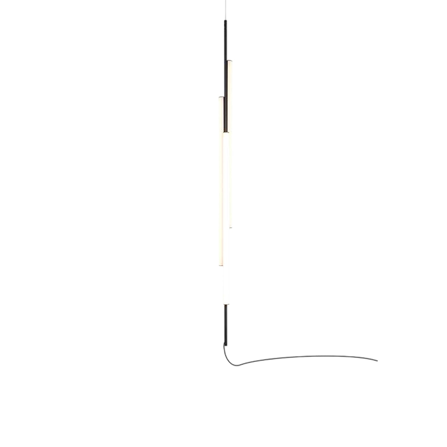 Ambrosia V LED Plug-In Pendant Light in Black (69-Inch).