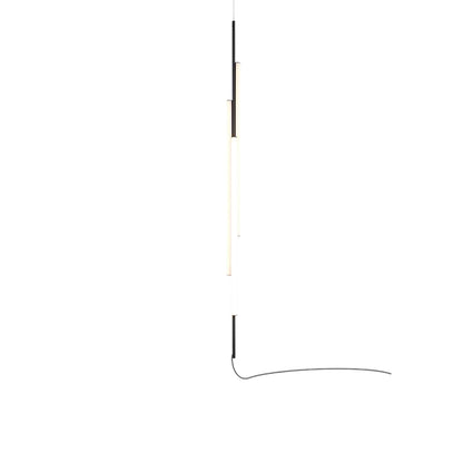 Ambrosia V LED Plug-In Pendant Light in Black (69-Inch).