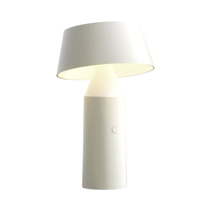Bicoca LED Portable Table Lamp in Off-White.