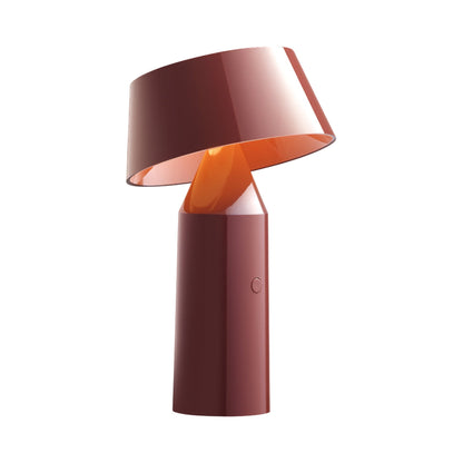 Bicoca LED Portable Table Lamp in Red Wine.