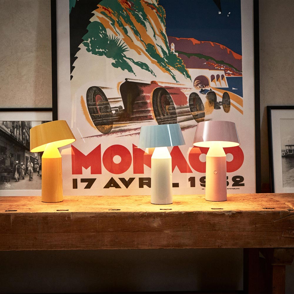 Bicoca LED Portable Table Lamp in living room.