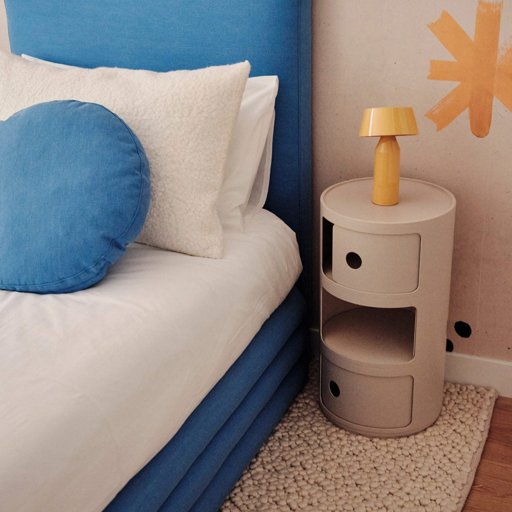 Bicoca LED Portable Table Lamp in bedroom.