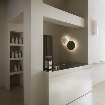 Caramel LED Wall Light in living room.