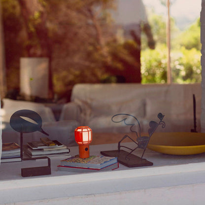 Chispa Outdoor LED Portable Light in living room.