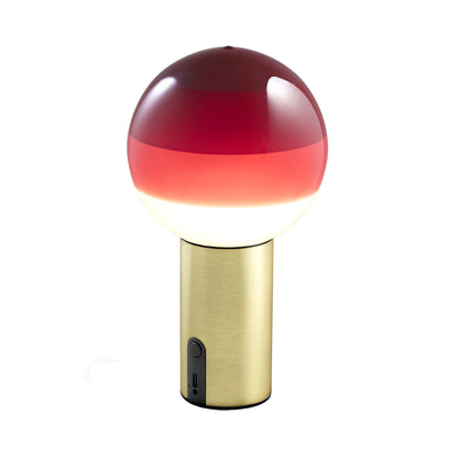 Dipping Light LED Portable Table Lamp in Burgundy.