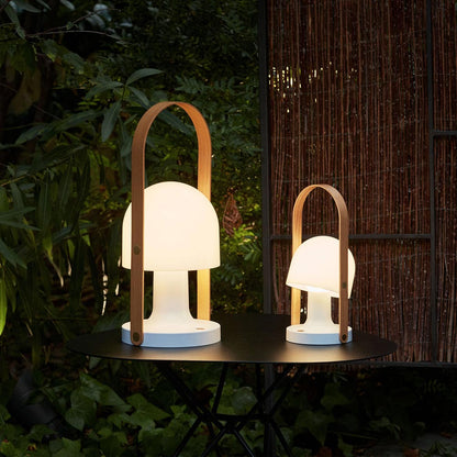 FollowMe LED Portable Table Lamp in Outside Area.