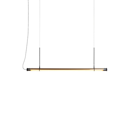 Fris LED Pendant Light in Bronze (31.5-Inch).