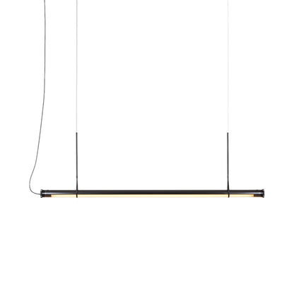 Fris LED Pendant Light in Black (84.6-Inch).