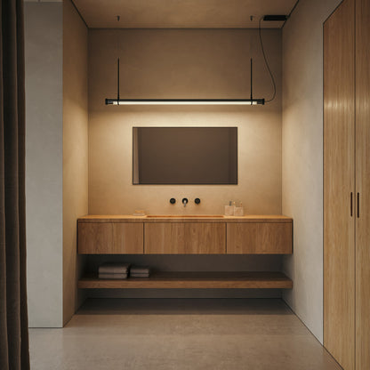 Fris LED Pendant Light in bathroom.