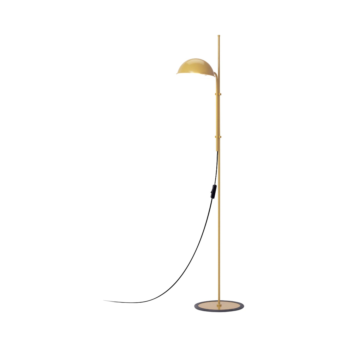 Funiculi Floor Lamp in Mustard.