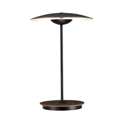Ginger LED Portable Table Lamp in Wenge/White.