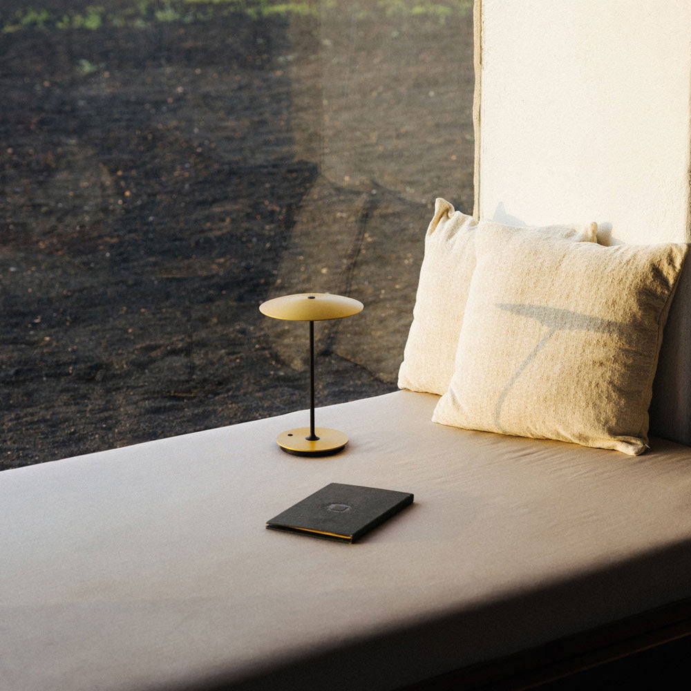 Ginger LED Portable Table Lamp in living room.