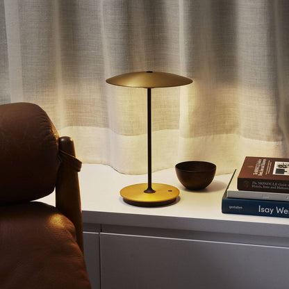 Ginger LED Portable Table Lamp in living room.