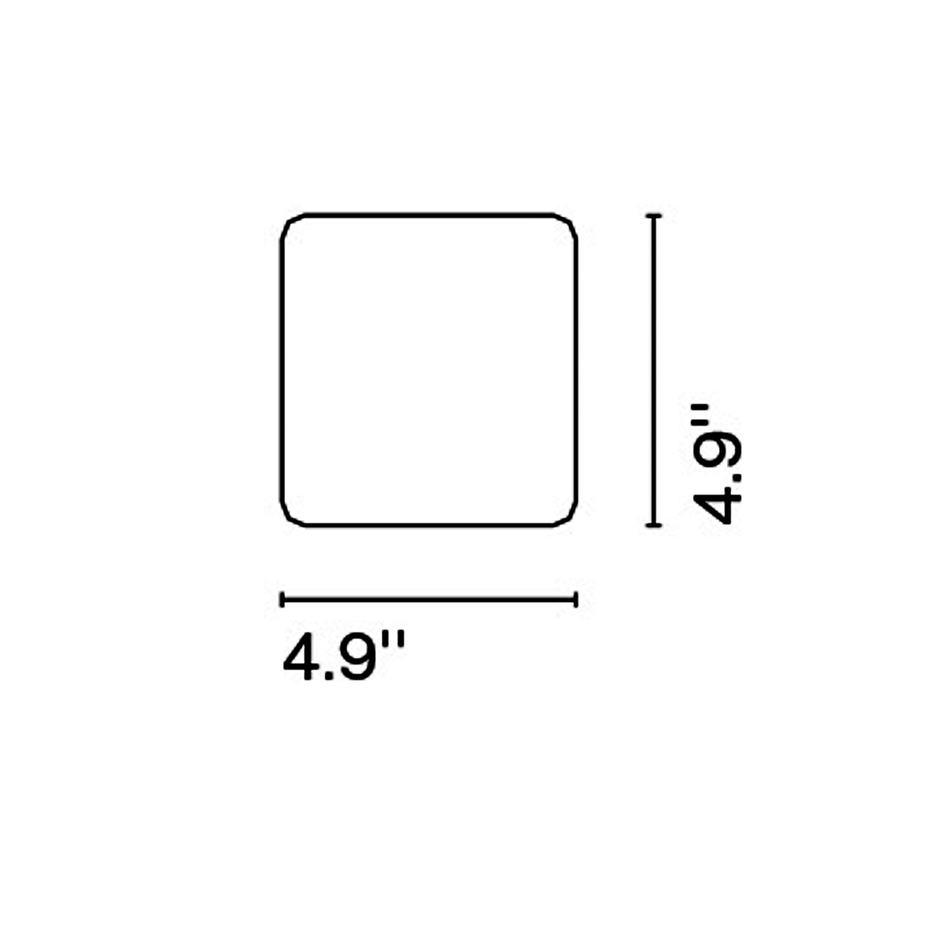 Lab Outdoor Custom Signage Lid Accessory - line drawing.