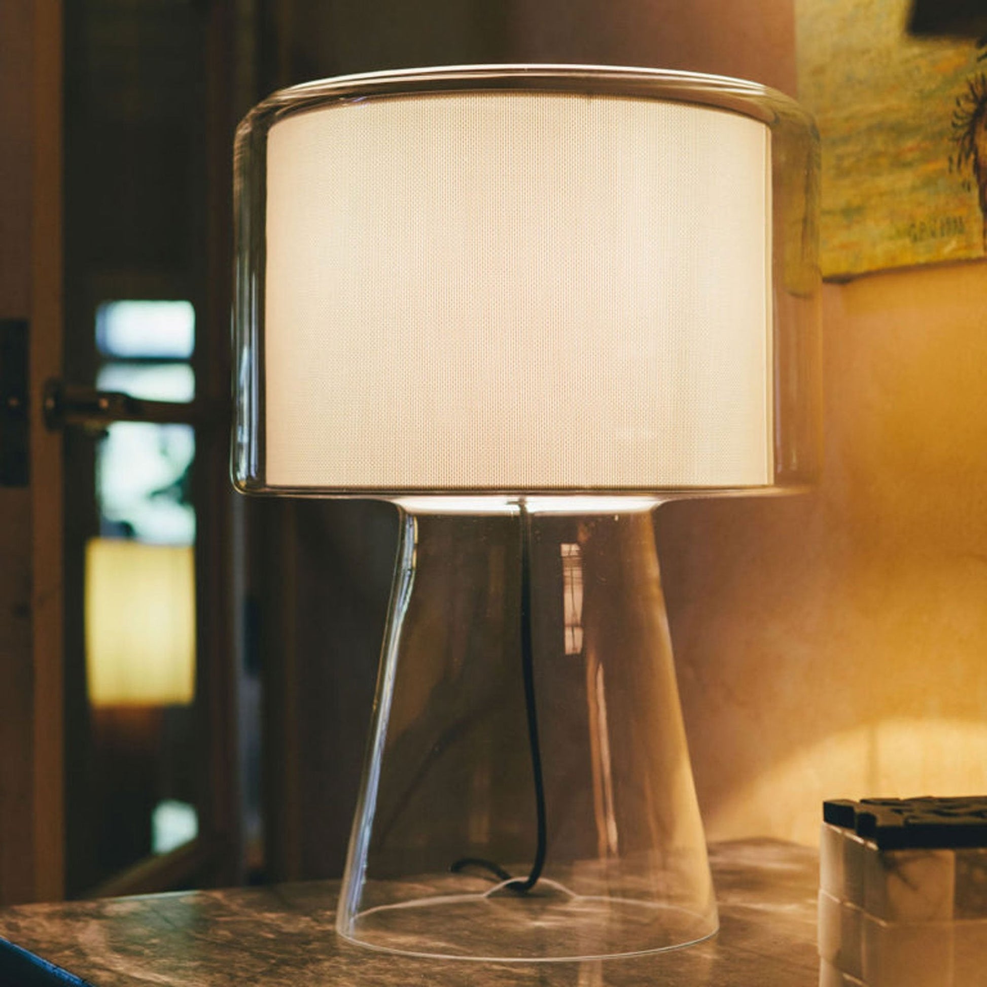 Mercer Table Lamp in living room.