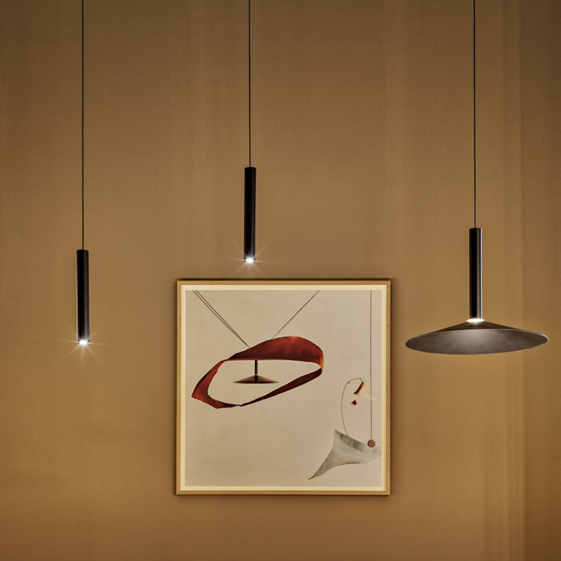 Milana PED LED Pendant Light in living room.