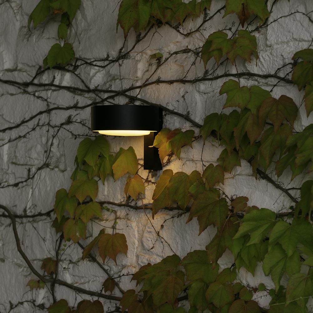 Plaff-on! A Outdoor LED Wall Light in Outside Area.