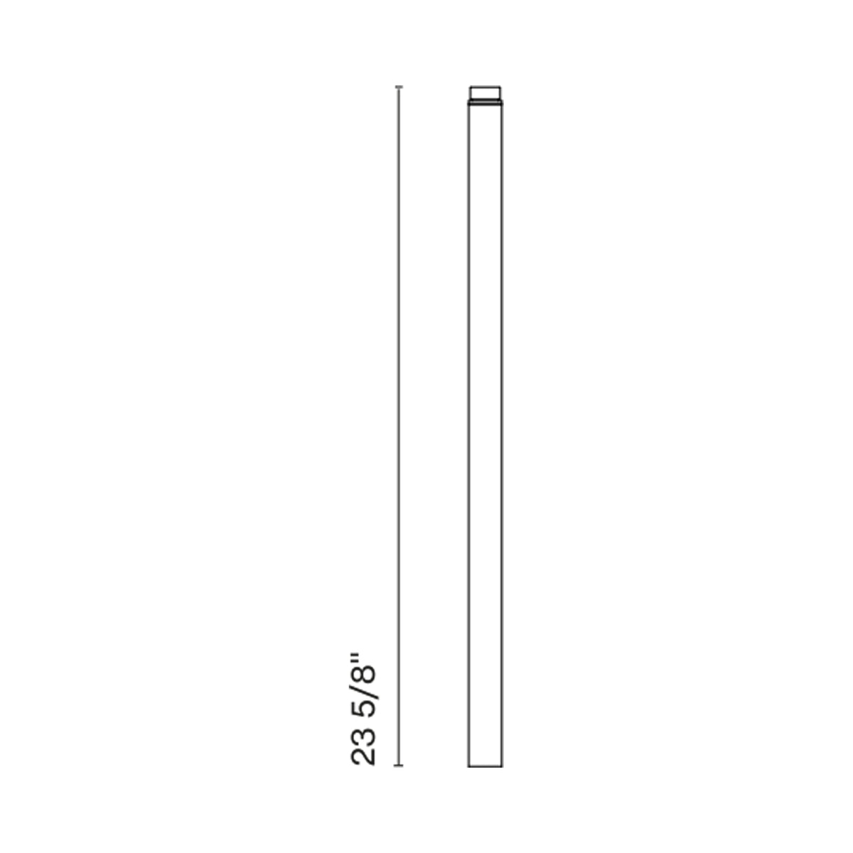 Ringo Extension Pole - line drawing.