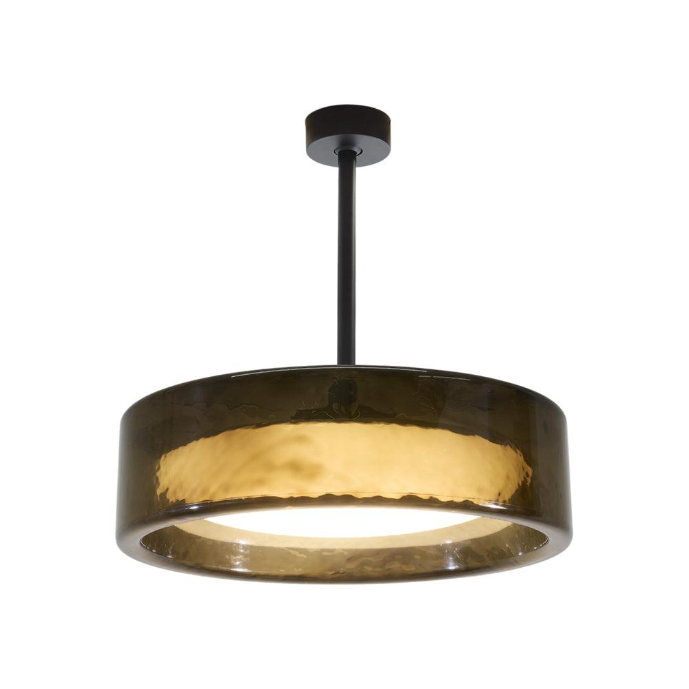 Ringo Fixed LED Pendant Light in Dark Smoked (27.56-Inch).
