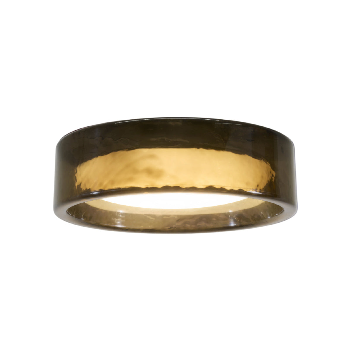 Ringo LED Flush Mount Ceiling Light in Dark Smoked (27.6-Inch).