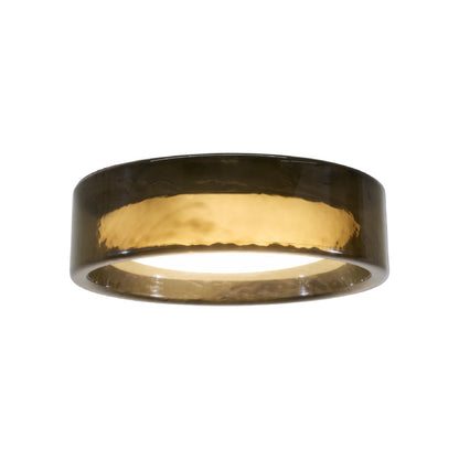 Ringo LED Flush Mount Ceiling Light in Dark Smoked (27.6-Inch).