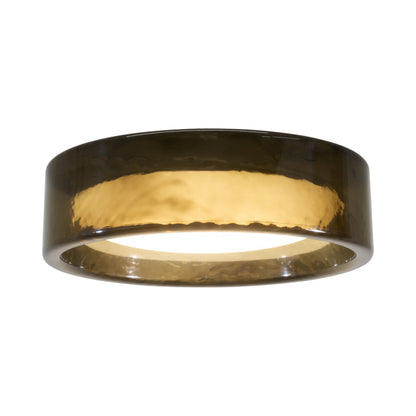 Ringo LED Flush Mount Ceiling Light in Dark Smoked (35.4-Inch).