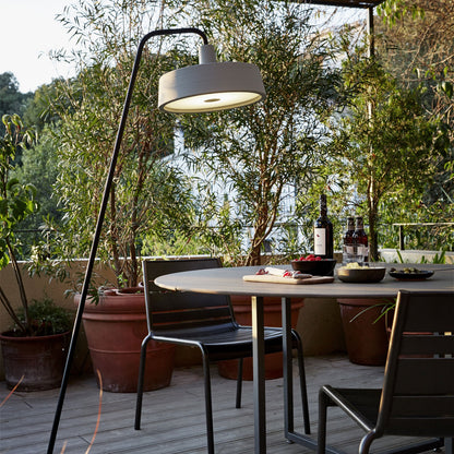 Soho Outdoor LED Floor Lamp in Outside Area.