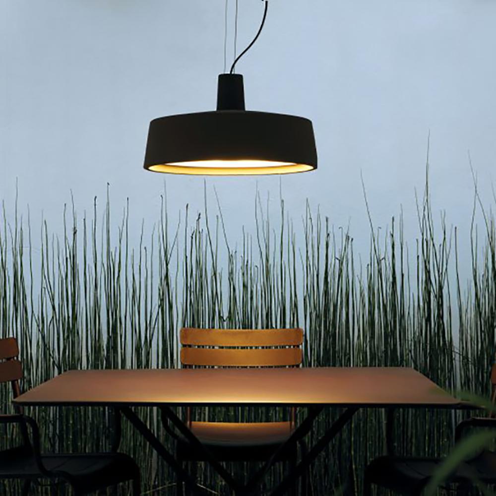 Soho Outdoor LED Pendant Light in living room.