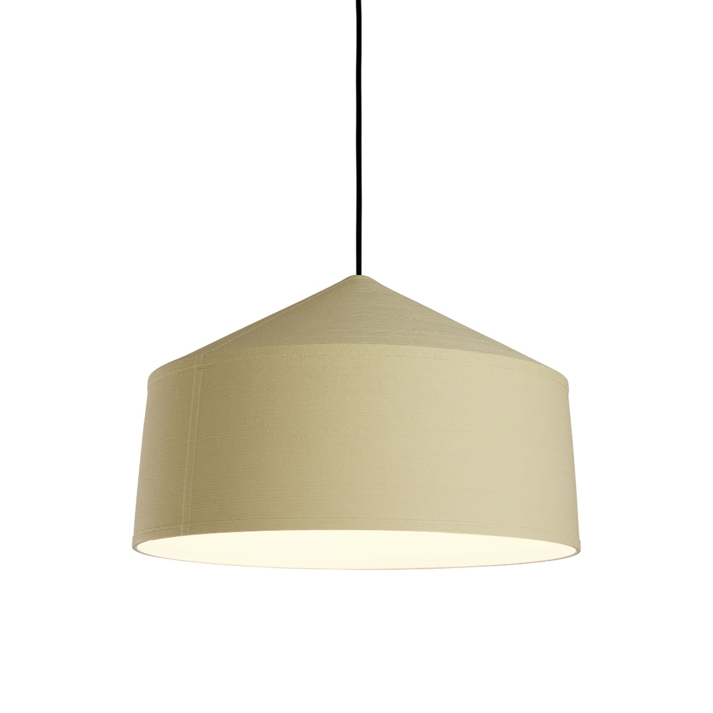 Zenc Pendant Light in Pale Yellow.