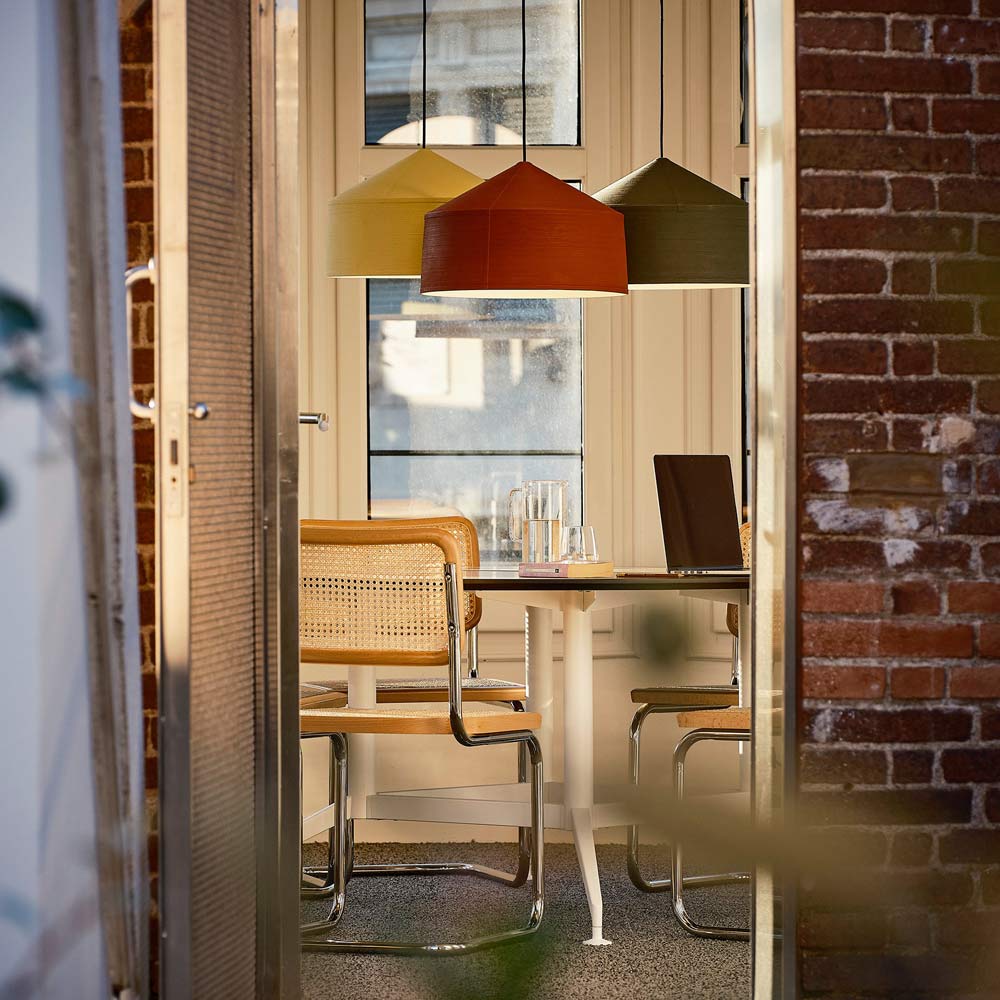 Zenc Pendant Light in dining room.