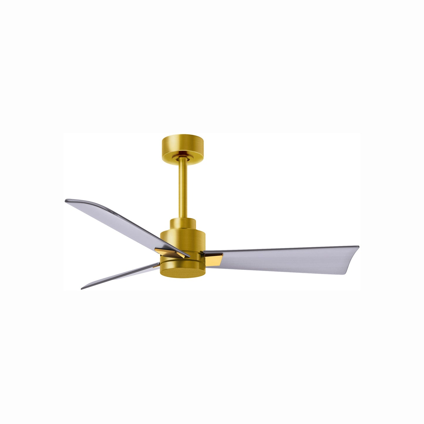 Alessandra Indoor / Outdoor Ceiling Fan in Brushed Brass/Brushed Nickel (42-Inch).