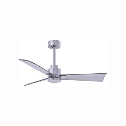 Alessandra Indoor / Outdoor Ceiling Fan in Brushed Nickel/Brushed Nickel (42-Inch).