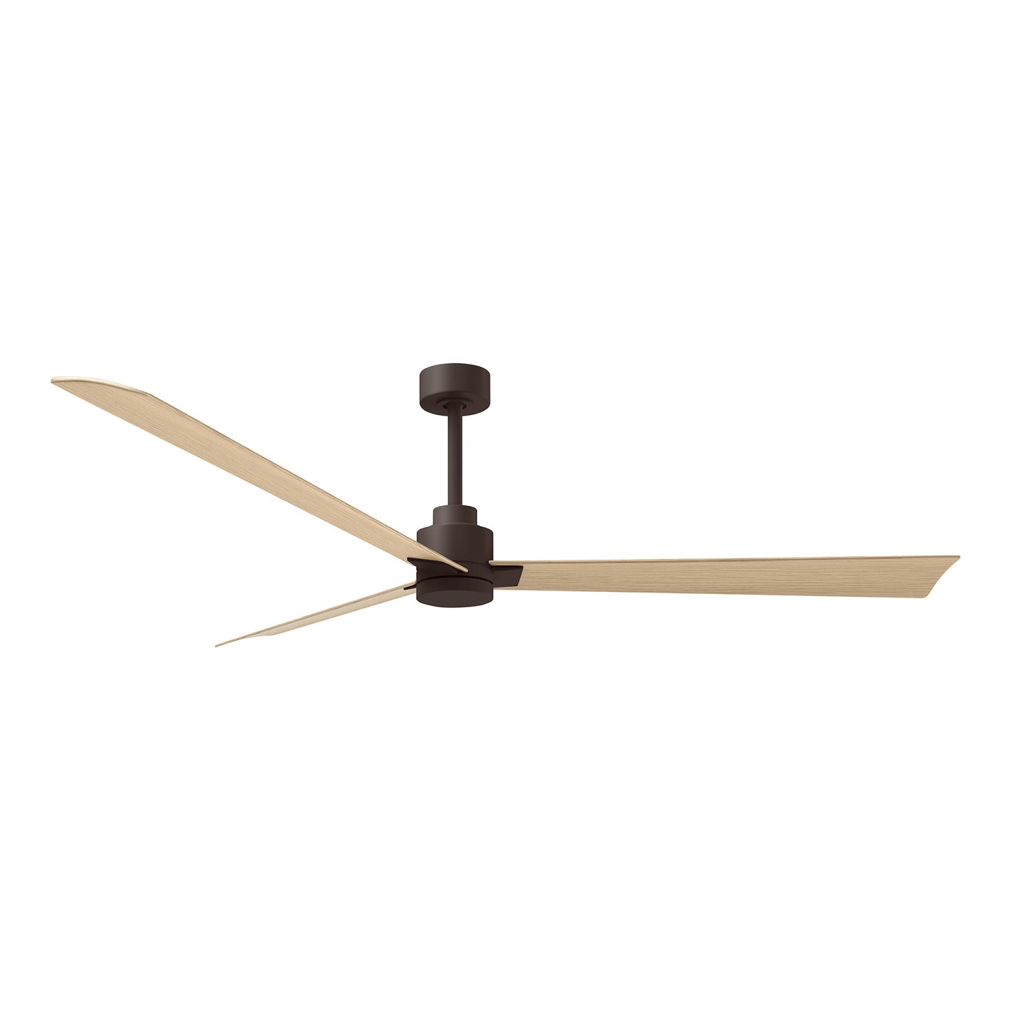 Alessandra Indoor / Outdoor Ceiling Fan in Textured Bronze/Light Maple Tone (72-Inch).