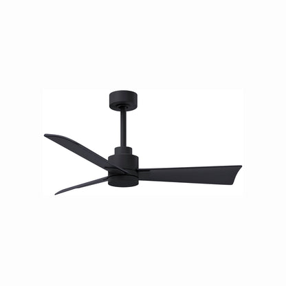 Alessandra Indoor / Outdoor Ceiling Fan in Matte Black/Matte Black (42-Inch).