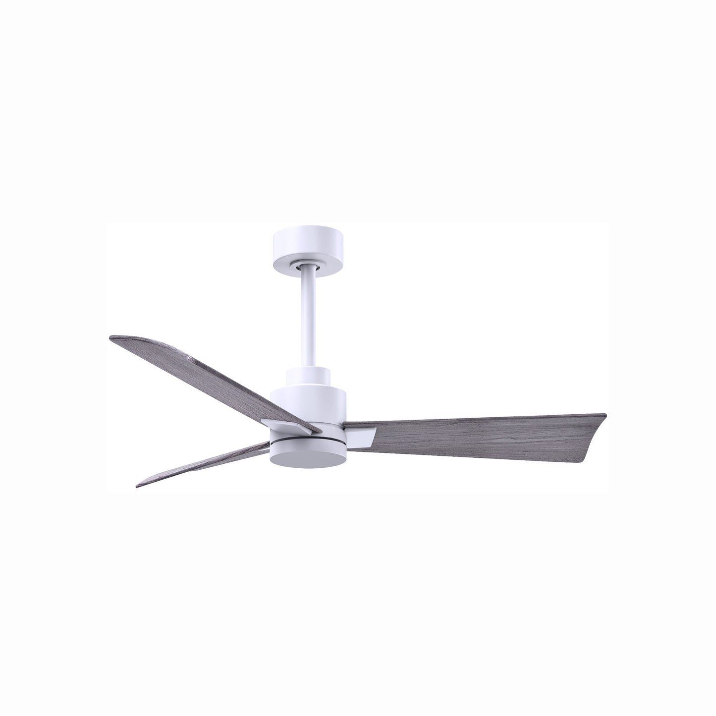 Alessandra Indoor / Outdoor Ceiling Fan in Matte White/Barn Wood (42-Inch).