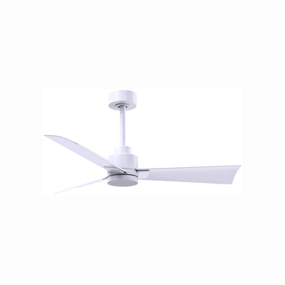 Alessandra Indoor / Outdoor Ceiling Fan in Matte White/Matte White (42-Inch).