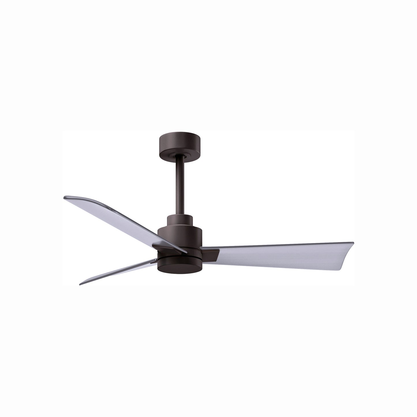 Alessandra Indoor / Outdoor Ceiling Fan in Textured Bronze/Brushed Nickel (42-Inch).