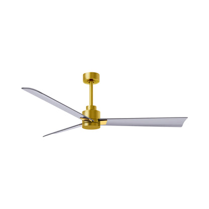 Alessandra Indoor / Outdoor Ceiling Fan in Brushed Brass/Brushed Nickel (56-Inch).