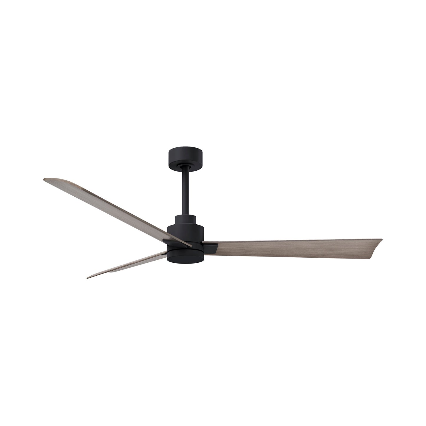 Alessandra Indoor / Outdoor Ceiling Fan in Matte Black/Gray Ash (56-Inch).