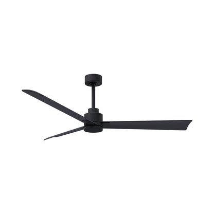 Alessandra Indoor / Outdoor Ceiling Fan in Matte Black/Matte Black (56-Inch).