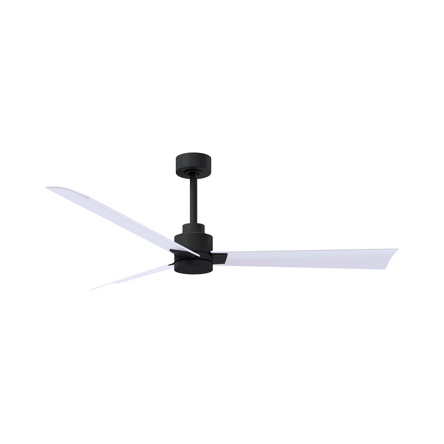 Alessandra Indoor / Outdoor Ceiling Fan in Matte Black/Matte White (56-Inch).