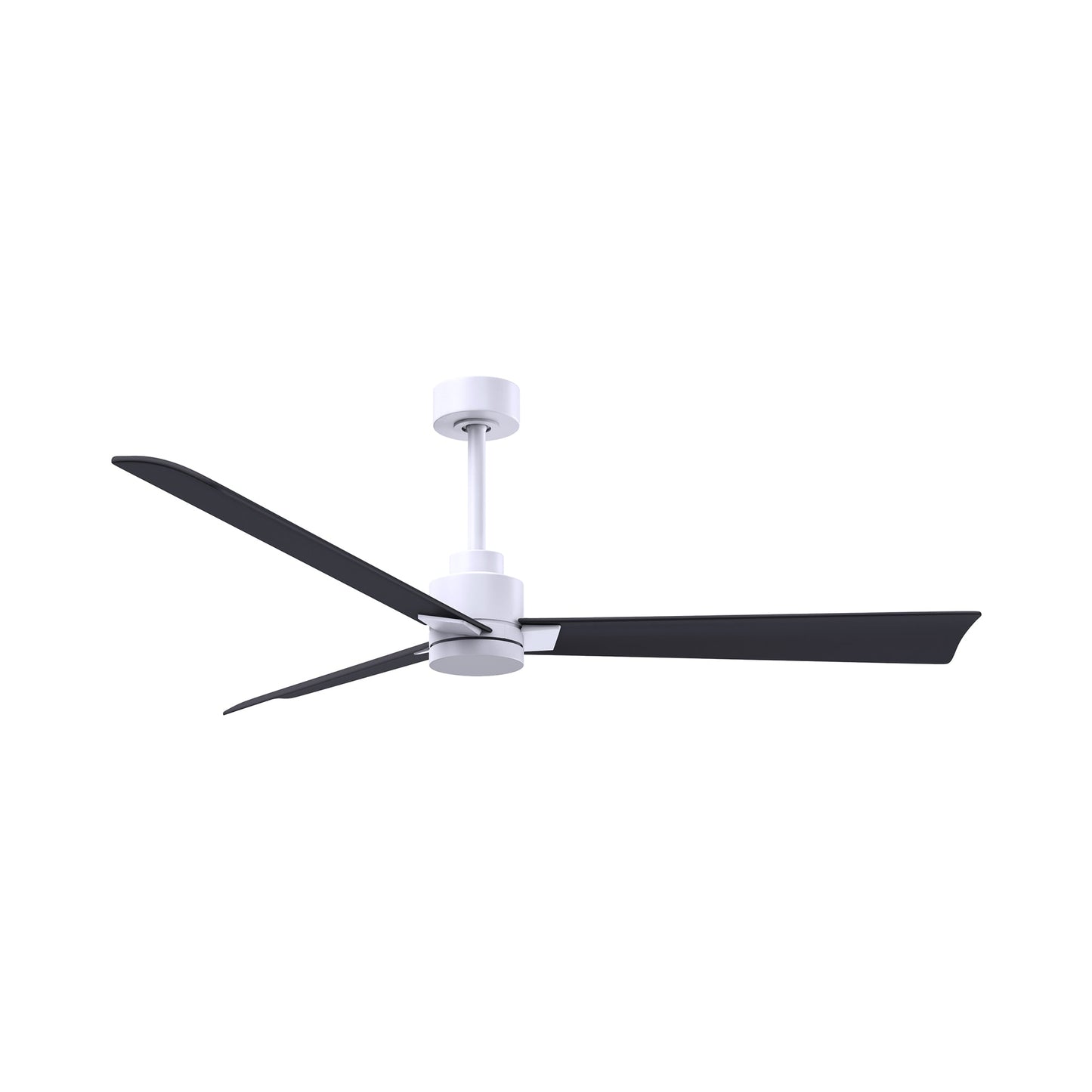 Alessandra Indoor / Outdoor Ceiling Fan in Matte White/Matte Black (56-Inch).