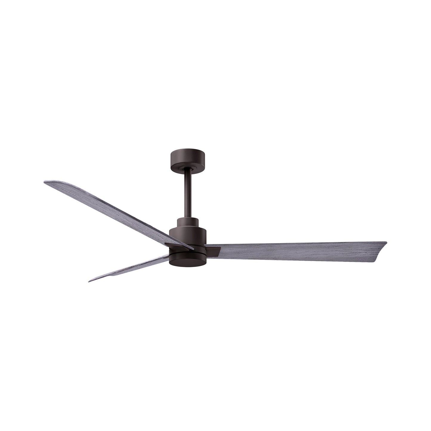 Alessandra Indoor / Outdoor Ceiling Fan in Textured Bronze/Barn Wood (56-Inch).