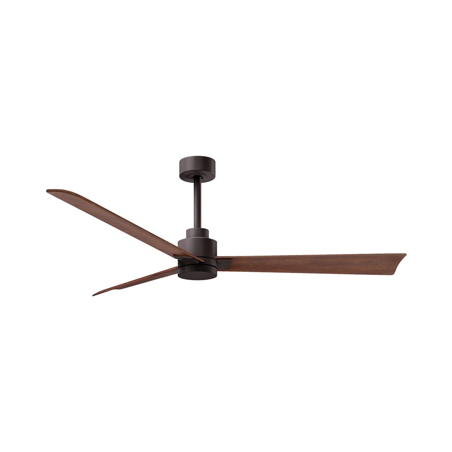 Alessandra Indoor / Outdoor Ceiling Fan in Textured Bronze/Walnut (56-Inch).