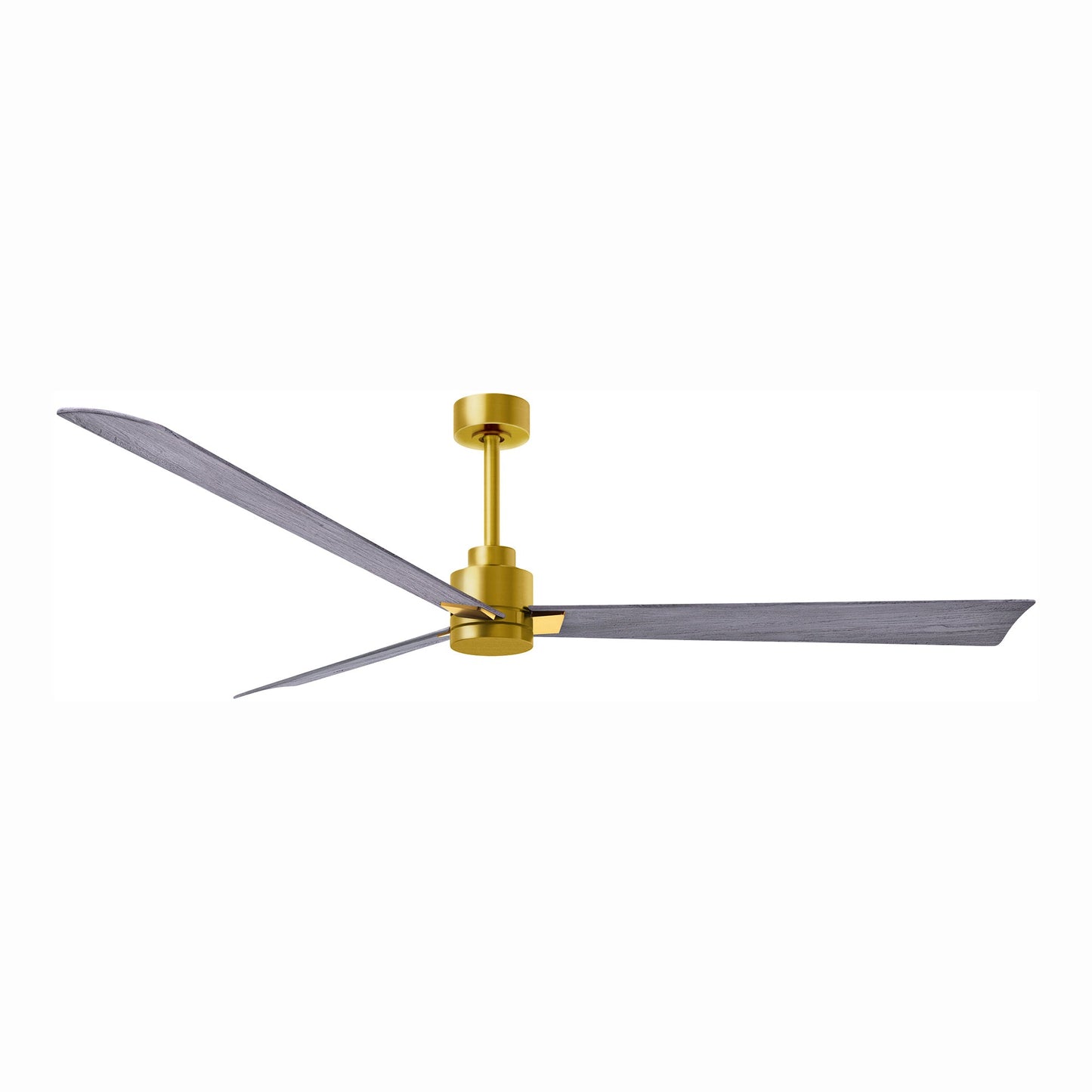 Alessandra Indoor / Outdoor Ceiling Fan in Brushed Brass/Barn Wood (72-Inch).