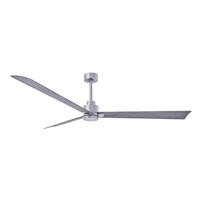 Alessandra Indoor / Outdoor Ceiling Fan in Brushed Nickel/Barn Wood (72-Inch).