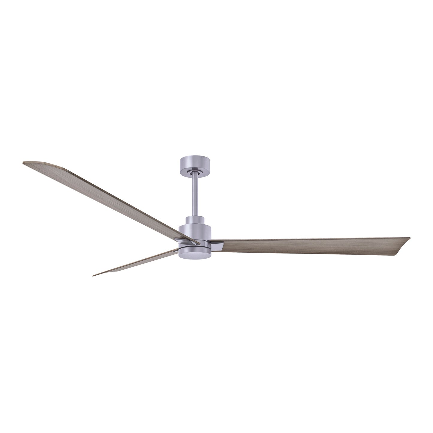 Alessandra Indoor / Outdoor Ceiling Fan in Brushed Nickel/Gray Ash (72-Inch).