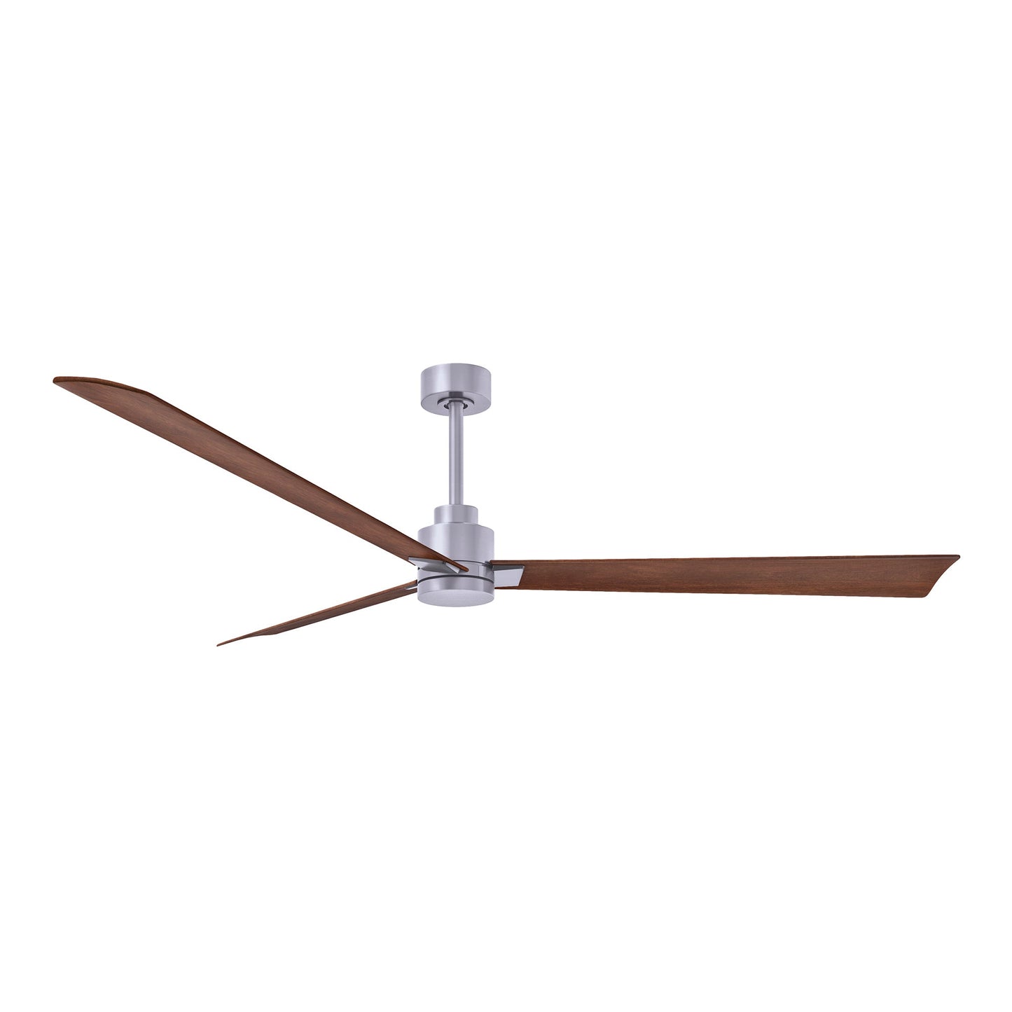 Alessandra Indoor / Outdoor Ceiling Fan in Brushed Nickel/Walnut (72-Inch).